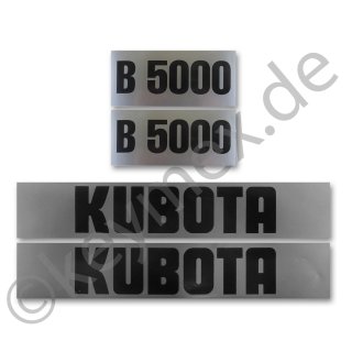 Aufkleber-Set passend für Kubota B5000