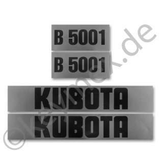 Aufkleber-Set passend für Kubota B5001