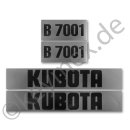 Aufkleber-Set passend für Kubota B7001