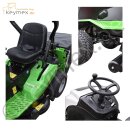 Rasentraktor Etesia Hydro 100 III, Model 2023, Zweizylinder-Kawasaki Benzinmotor, hydraulische Lenkung, 100 cm Schnittbreite, 500 Liter Fangsystem hydraulisch entleerbar, 6-fach Höhenverstellung von 44-102 mm, 404 kg Gerätegewicht