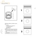 1 Kolbenringsatz passend für Iseki Motor E3CE STD 85 mm, alte Bauform-Profil rechteckig (Alternativteil)