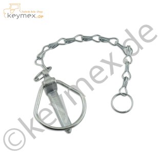 Klappstecker 11 mm mit Kette