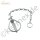 Klappstecker 11 mm mit Kette