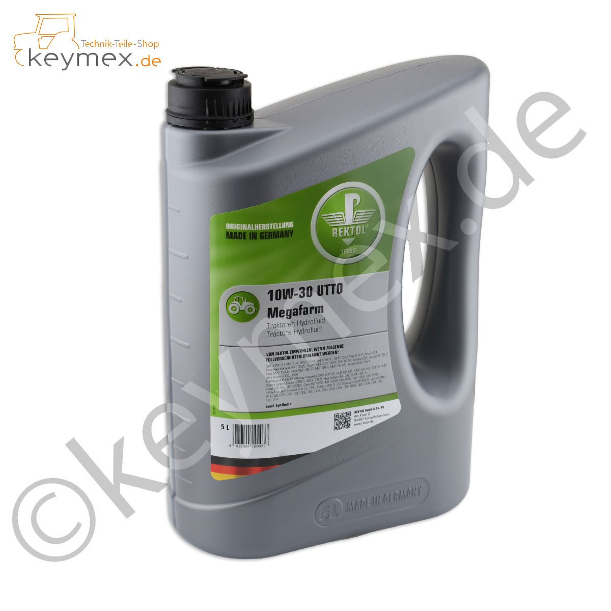 Getriebe+Hydrauliköl REKTOL 5 Liter Kanister 10W-30 UTTO Megafarm