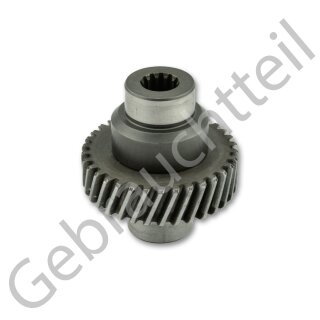 Stirnzahnrad auf Welle zu Hydraulikpumpe passend für Iseki TX1300 und Motor Iseki E269; E390 (gebrauchtes Originalteil)