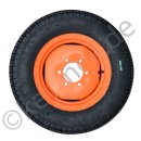 Komplettradsatz - Rasenreifen - Felge orange passend für Kubota B1410, B1610,B1620, B1820