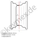 Felge 5Jx12/80/6/120/35+/w passend für Iseki 3020, TE3210, TU1700, TU1900 und TU2100