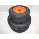 Komplettradsatz - Rasenreifen (vorn schmal) zu Kubota...