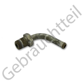 Anschlussrohr für Schlauch am Motorblock passend für Modelle der Iseki SG, SGR, SXG, TG, TJ, T Serie sowie Motoren der E Serie ( gebrauchtes Originalteil )