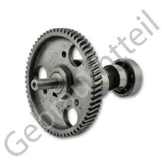 Nockenwelle mit Stirnzahnrad zu Einspritzpumpe passend für diverse Modelle der Iseki SG Serie und Motoren der E Serie (gebrauchtes Originalteil)