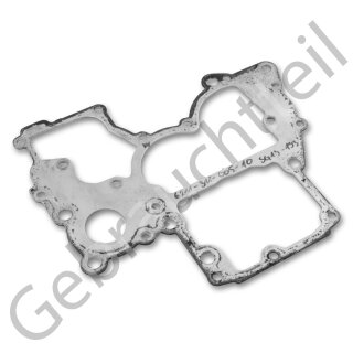 Zwischenplatte zwischen Motor und Stirnraddeckelgehäuse passend für Modelle der Iseki SG Serie und Motoren der E Serie ( gebrauchtes Originalteil )