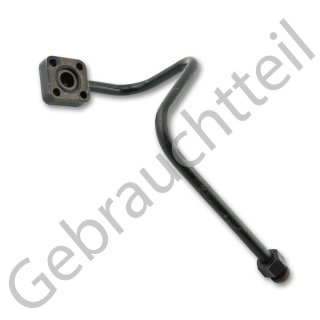 Hydraulikleitung (dünn) Druckleitung an Hydraulikpumpe kurz mit Verschraubung passend für Iseki TX 1410, TX 1510, TX 2140, TX 2160 (gebrauchtes Originalteil)