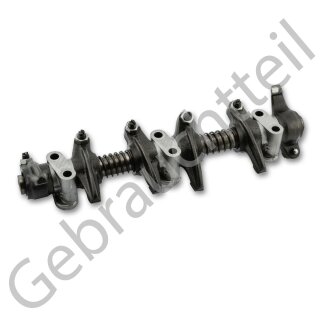 Kipphebelwelle kpl. (3 Lagerböcke) zu Iseki TA Serie, Iseki 5035 mit dem Motor E3AD1 (gebrauchtes Originalteil)