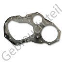 Zwischenplatte / Flanschplatte zwischen Stirnraddeckel und Motorblock passend bei Iseki TE3210 und Motoren der Iseki E-Serie (gebrauchtes Originalteil)
