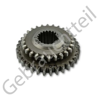 Getriebezahnrad mit 26Z. &. 33Z. außen sowie 19Z. innen passend für Iseki TS1610, TS1910 (gebrauchtes Originalteil)