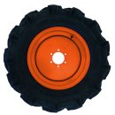 Komplettrad - Ackerstollenreifen - Felge orange passend für Kubota B7000 und Kubota B7001