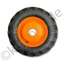 Komplettradsatz - Ackerstollenreifen - Felge orange -...