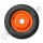 Komplettradsatz - Rasenreifen - Felge orange passend für Kubota B5000, B5001, B10