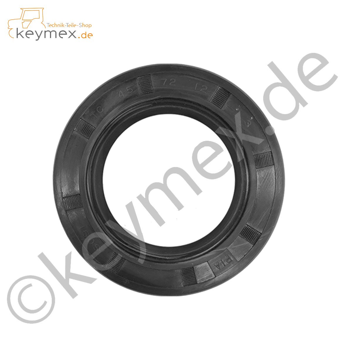 Wellendichtring 45x72x12 DASL NBR 70 – Radial-Wellendichtring Mit Staublippe, DIN 3760 AS