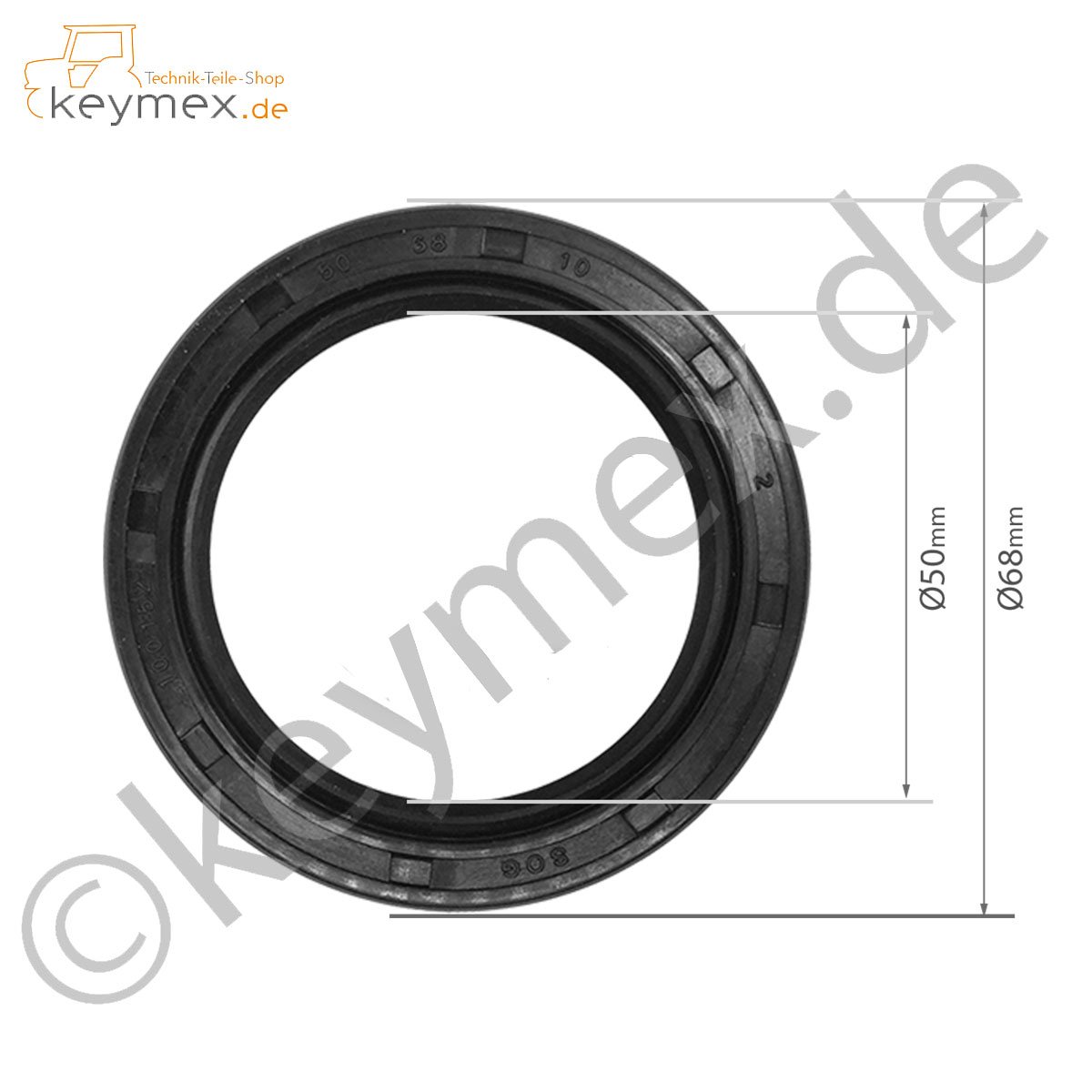1x NBR Wellendichtring Simmerring 50x70x10 - 50/70/10 mm AS/WAS mit 1x NBR Wellendichtring Simmerring 50x70x10 - 50/70/10 mm AS/WAS mit