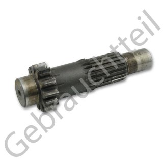 Getriebewelle Nr. 4 mit Zahnrad (11 Zähne) passend für diverse Modelle der Kubota B - Serie (gebrauchtes Originalteil)