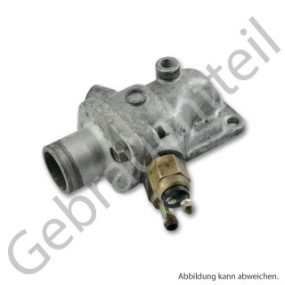 Gehäuse zu Thermostat komplett mit Thermostat für Iseki Sial TF21, 23, SF300, 330  und Motoren E3CE, E3CD (gebrauchtes Originalteil)