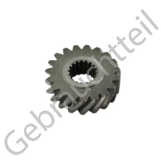 Zahnrad mit 18 Zähne innen / 19 Zähne außen zu Getriebewelle Nr.6 passend für Kubota B1600 (gebrauchtes Originalteil)