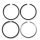 Kolbenringsatz passend für Mitsubishi KE70 (2/2/2/4mm), 73mm Zylinderbohrung Standardmaß (Alternativteil)