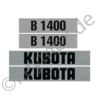 Aufkleber-Set passend für Kubota B1400
