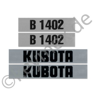 Aufkleber-Set passend für Kubota B1402