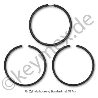 Kolbenringsatz passend für Kubota L3408, 87mm Zylinderbohrung, Standardmaß (Alternativteil)