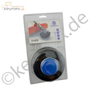 Fadenkopf T45X M12 x1,75 L halbautomatisch zu Husqvarna 135, 142, 143, 152, 153, 235, 236, 240, 241, 243, 250, 253, 333, 335, 336, 343, 345, 355, 535, 543, 545, 553, 555